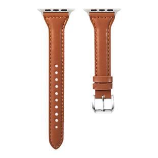 适用iwatch11真皮小蛮腰细表带苹果applewatch高级Ultra女手表带