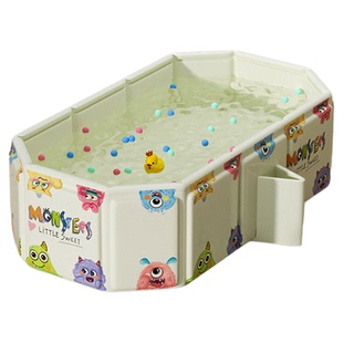 折叠儿童洗澡盆特大婴儿浴盆可便携坐躺浴桶高支架浴缸洗澡桶旅游