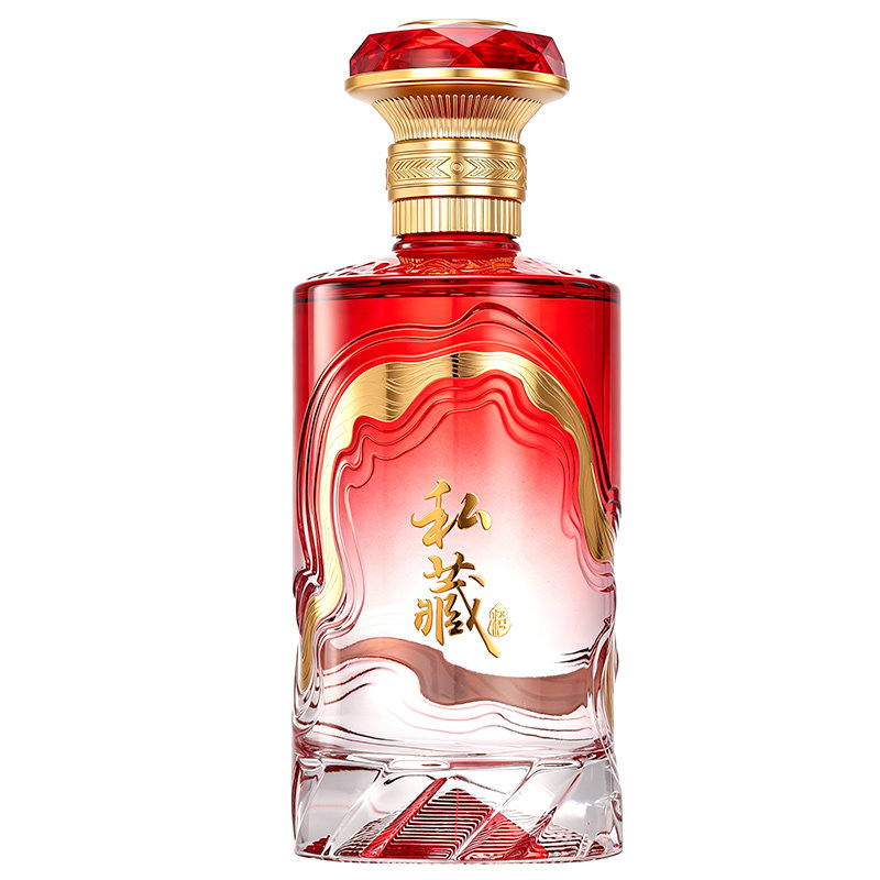 定制玻璃白酒瓶空瓶高档存酒专用包装全套密封高端一斤分装瓶结婚