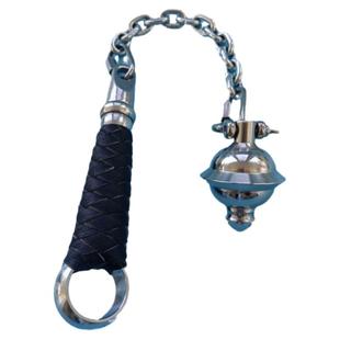 纯钢实战连枷锤链子流星锤大威力便携防身自卫车载破窗布鲁头骨朵