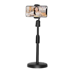 【玉莲】手机直播支架桌面床头懒人追剧平板ipad通用自拍多功能神器视频俯拍360旋转可升降调节伸缩支撑夹子