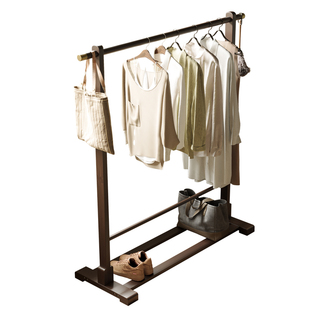 卧室落地立式挂衣架2026新款衣帽架简易挂衣置物架床尾放衣服神器