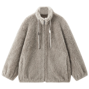 【商场同款】太平鸟全羊毛颗粒毛毛绒外套品质皮草裘皮A1ADF4387