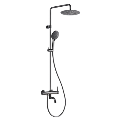 丰华枪灰色浴室淋浴花洒抑菌黄铜