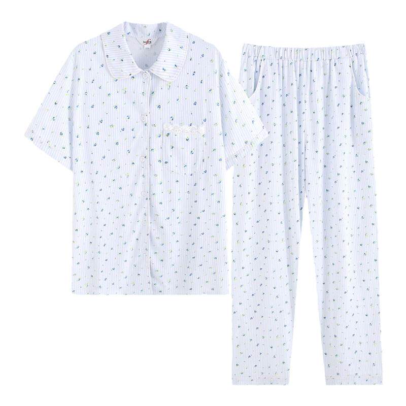 纯棉家居服伊丝芬针织印花女士