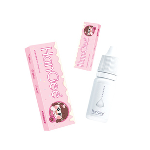 HanGee韩系美瞳日抛10片装大直径小棕色自然次抛隐形眼镜官方正品