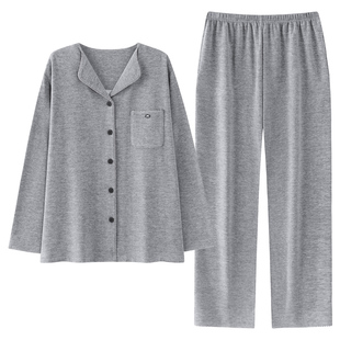 芬腾可安睡衣女款2026新款冬高级感薄绒加厚秋冬天浅灰家居服冬季