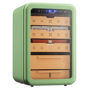 维佳德YC-128新款恒温恒湿智能变频家用风冷复古雪松木保湿雪茄柜