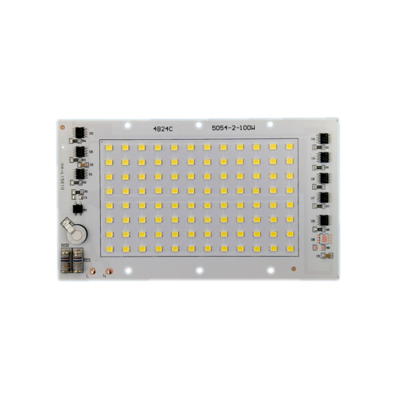免驱动led投光灯灯芯片板50W100W150W投射灯5054黑金刚高亮光源板