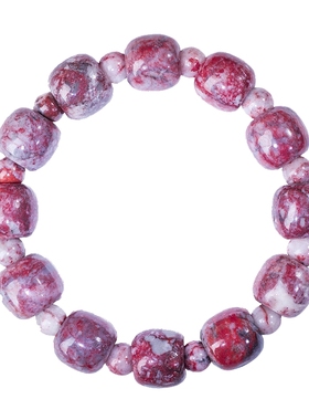 官方旗舰店路路通桶珠手链朱砂石