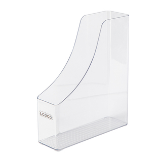 三年二班透明书立架桌面文件收纳盒大容量书本置物架分隔板立架书架阅读架学生书档置物架宿舍学习整理神器