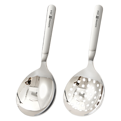 304不锈钢分餐勺饭勺子不粘米饭食品级长柄加大加宽饭勺厨房餐具