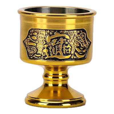 财神铜招财进宝铜酒杯关公佛堂
