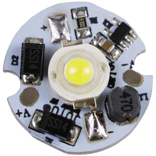 12vled灯珠灯板超亮1w3w大功率led射灯片直流12V强光6vled灯芯泡