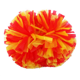 塑料哑光啦啦队花球舞蹈彩球拉拉队手拿花广场舞道具啦啦操花球