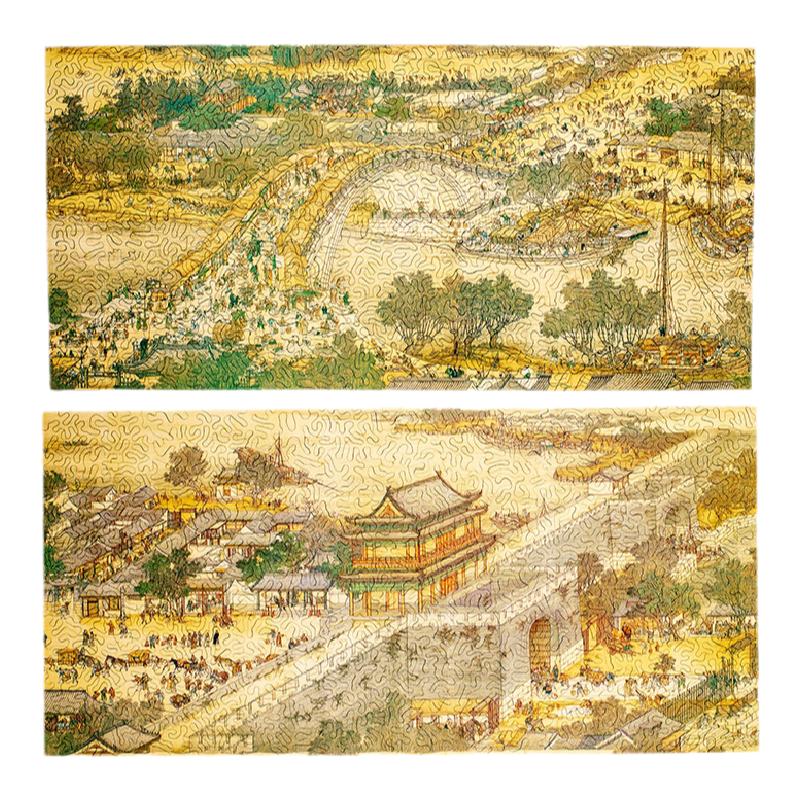 国潮成年木质1000片超难拼图