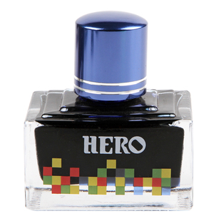 英雄彩色墨水钢笔彩墨十二色彩绘墨水彩色钢笔水非碳素不堵笔墨水学生专用练字办公正品女士高档精致