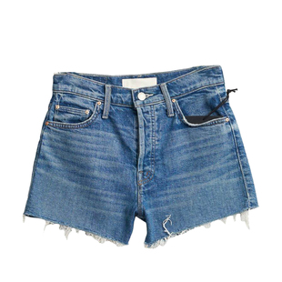 Mother 春夏款女士流苏水洗时尚牛仔短裤银泰百货精品 301596