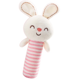 新生婴儿手摇铃玩具0-3-6个月宝宝手抓握训练可啃咬益智早教0一岁