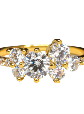 shaw自制小众风格925女礼物18K金