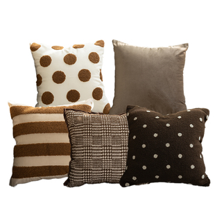 美拉德抱枕组合中古风枕套咖啡店客厅沙发靠枕样板间民宿床头靠垫