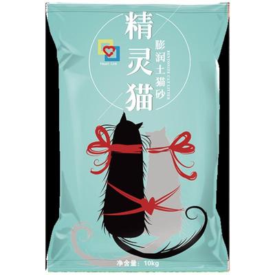 精灵猫膨润土猫砂10kg