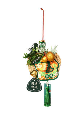 端午竹编蒲扇莲蓬龙舟香包小挂件
