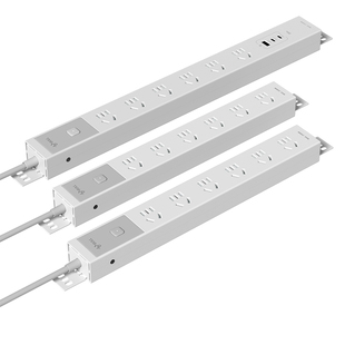 公牛扩展插座短线pdu排插厨房墙壁拓展超薄固定插线板防过载插排