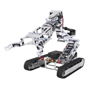 金属拼装3diy立体机械手臂模型高难度组装黑科技遥控玩具机械爪子