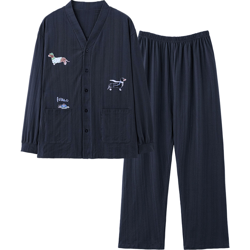 思莉太太时尚插画情侣纯棉家居服