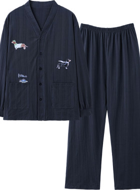 思莉太太时尚插画情侣纯棉家居服