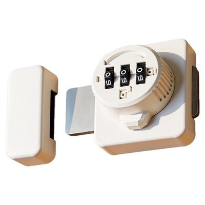 柜子密码锁免打孔抽屉门锁双开门