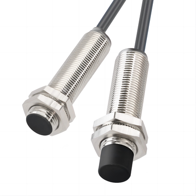 至璨E2ZE防水接近感应开关传感器M12圆柱型NPN常闭PNP常开三线式