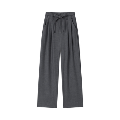 CHICJOJO灰色西装通勤休闲裤