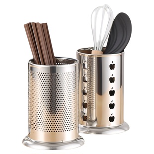 筷筒不锈钢筷子筒筷子篓沥水筷子笼签子桶串串香竹签筒不绣钢收纳