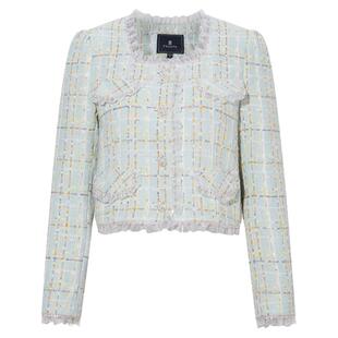 FEXATA斐格思2026春季新品优雅单排扣千金感氛围小香短外套女装