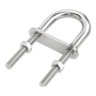 304不锈钢U型螺丝粗杆半牙U形螺栓加粗加长固定管夹抱箍骑马卡扣