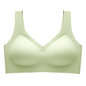 内衣女夏季薄款大胸显小无痕收副乳上托聚拢防下垂美背心式文胸罩