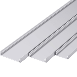 PVC线槽盖板灰色工业电气配电柜阻燃盖板反扣式盖板滑盖塑料盖板