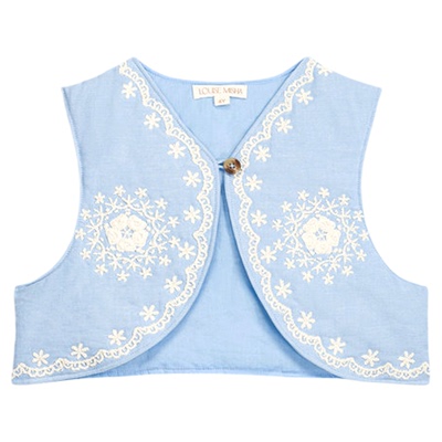 Little现货 法国louise misha SS26春夏女宝有机棉上衣裤子马甲