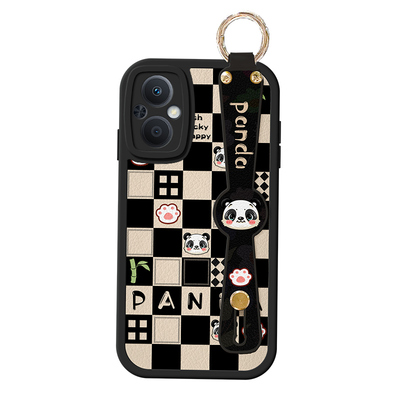 适用oppoa97手机壳a98新款a96熊猫a1pro挂绳oppo斜挎a56背带a93s防摔a57女a58网红a53小羊皮findx5保护套a32