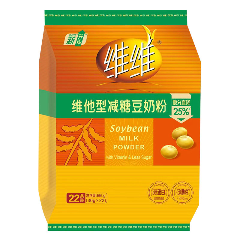 维维维他型减糖高钙豆奶粉660g