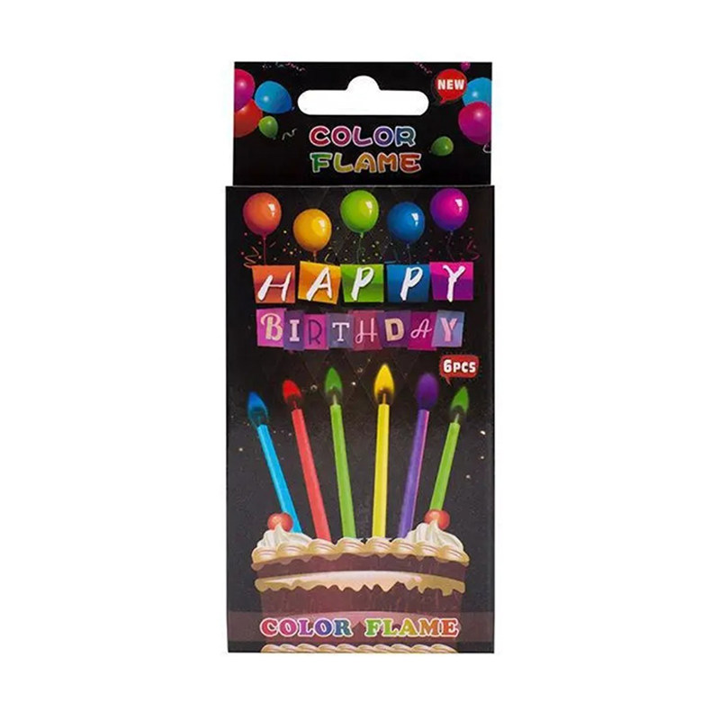 网红生日蜡笔彩虹色生日变色蜡烛