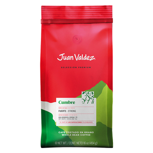 JuanValdez胡安帝滋哥伦比亚进口意式醇香阿拉比卡咖啡豆山峰454g