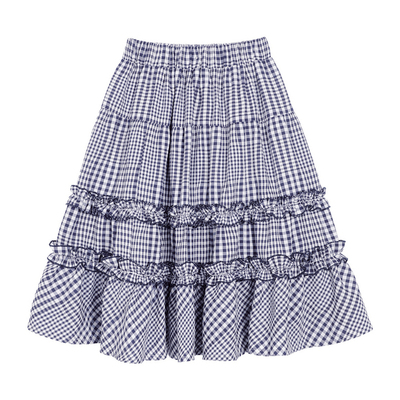 NORNOR陈大猪 女童白色裙子儿童夏季新款洋气超好看女大童半身裙