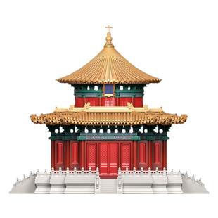 千年榫营造积木故宫御花园千秋万春亭国潮风榫卯建筑积木摆件礼物