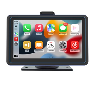 7寸台式便携汽车载高清显示屏蓝牙mp5播放器无线carplay倒车影像