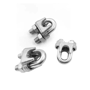 304不锈钢钢丝绳夹锁扣U型卡头国标镀锌钢丝绳夹头M3-M12紧固猫爪