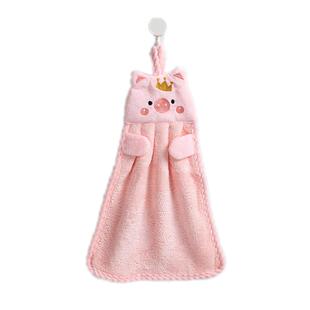 擦手巾可挂式可爱超强吸水加厚擦手布抹手布卫生间厨房擦手毛巾