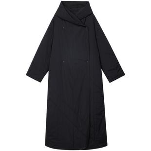 ZUCZUG 素然冬季女士薄弹尼龙布两面穿带帽浴袍大衣